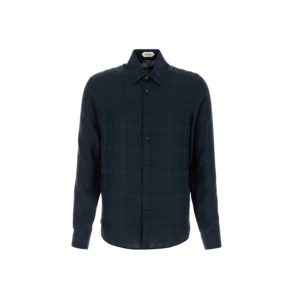 MAYFEYR - Versace - Midnight Blue Silk Shirt - 10173971A190271UI40