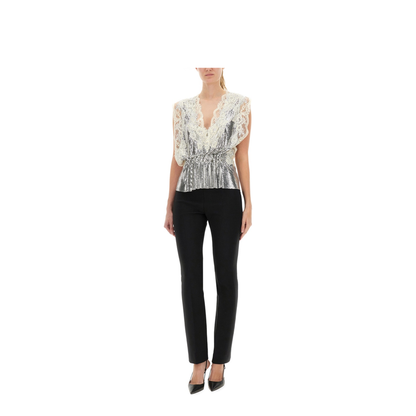 MAYFEYR - RABANNE - Lace And Sequin Top - 25AITO132MH0004P040