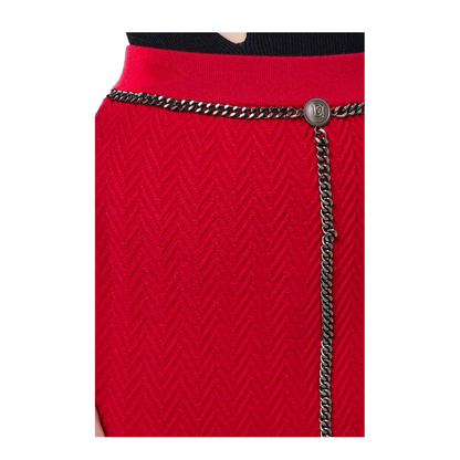MAYFEYR - Elisabetta Franchi - Red Skirt - GK05B47E2CG5