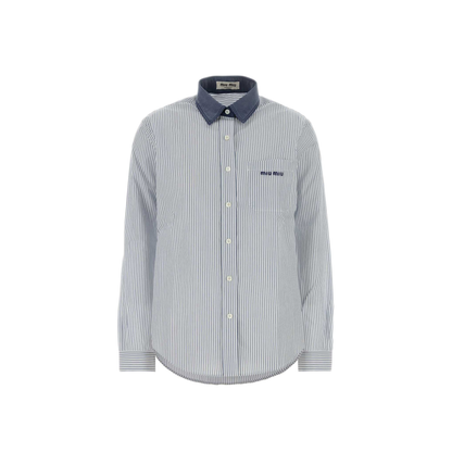 MAYFEYR - Miu Miu - Embroidered Poplin Shirt - MK2053SOOO189FF022X