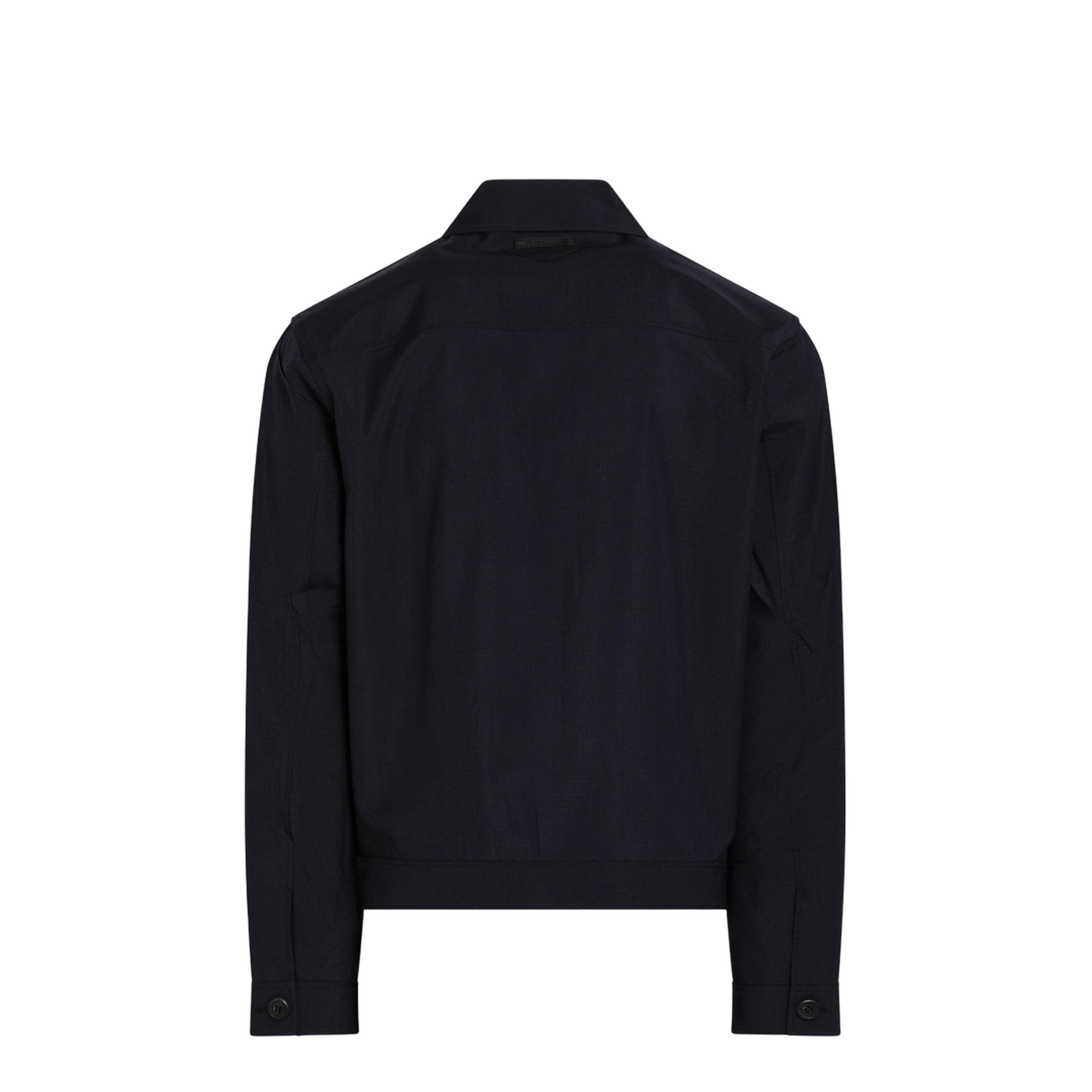 Blue Wool and Mohair Jacket