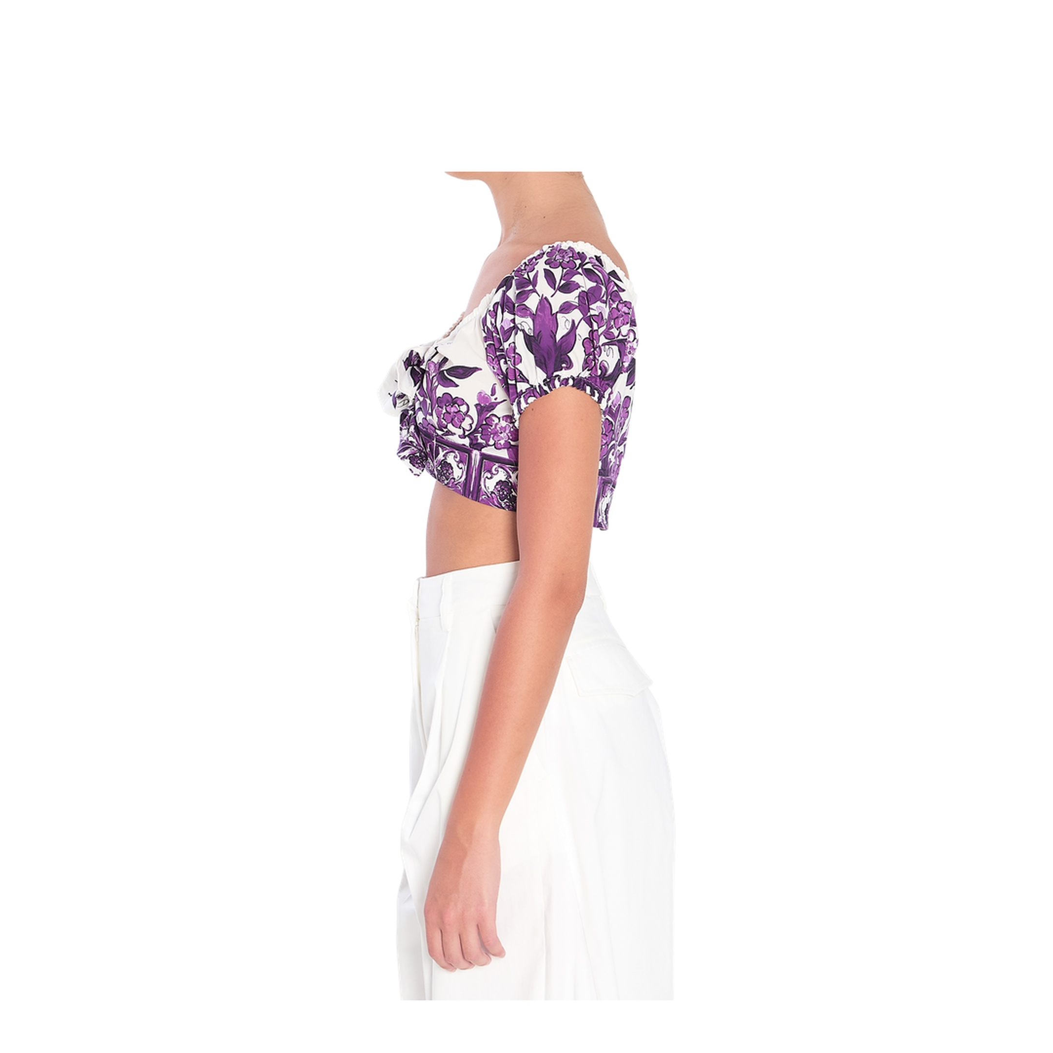 Top with Majolica Print