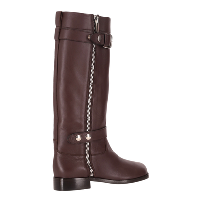 MAYFEYR - NICCOLÒ PASQUALETTI - Obliqua Riding Boots Calfskin - NP08F005LEADB