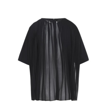 MAYFEYR - Sportmax - Spiga Black Cotton T Shirt - 2612941041600002