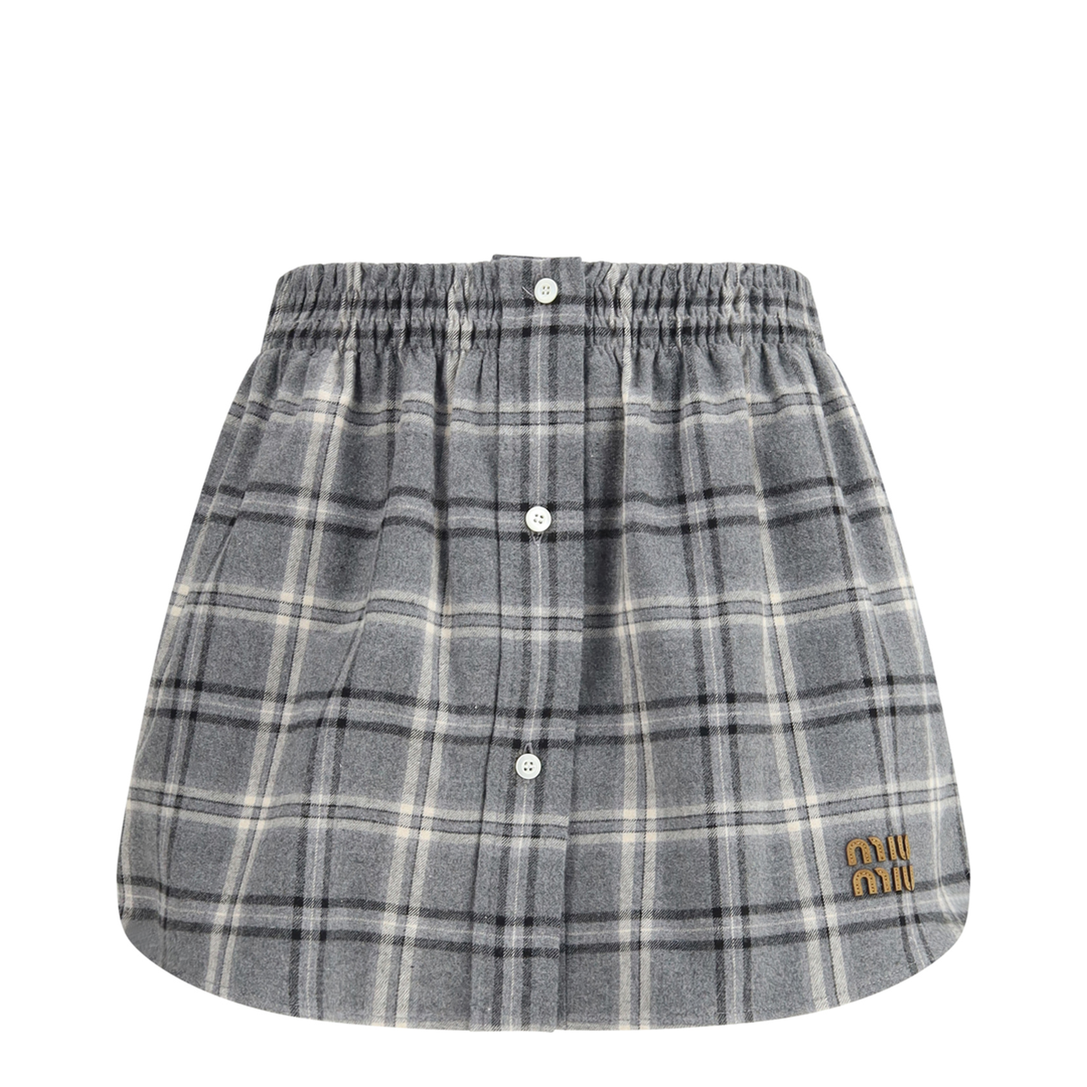 MAYFEYR - Miu Miu - Check Flannel Miniskirt - MG2603SOOO1807