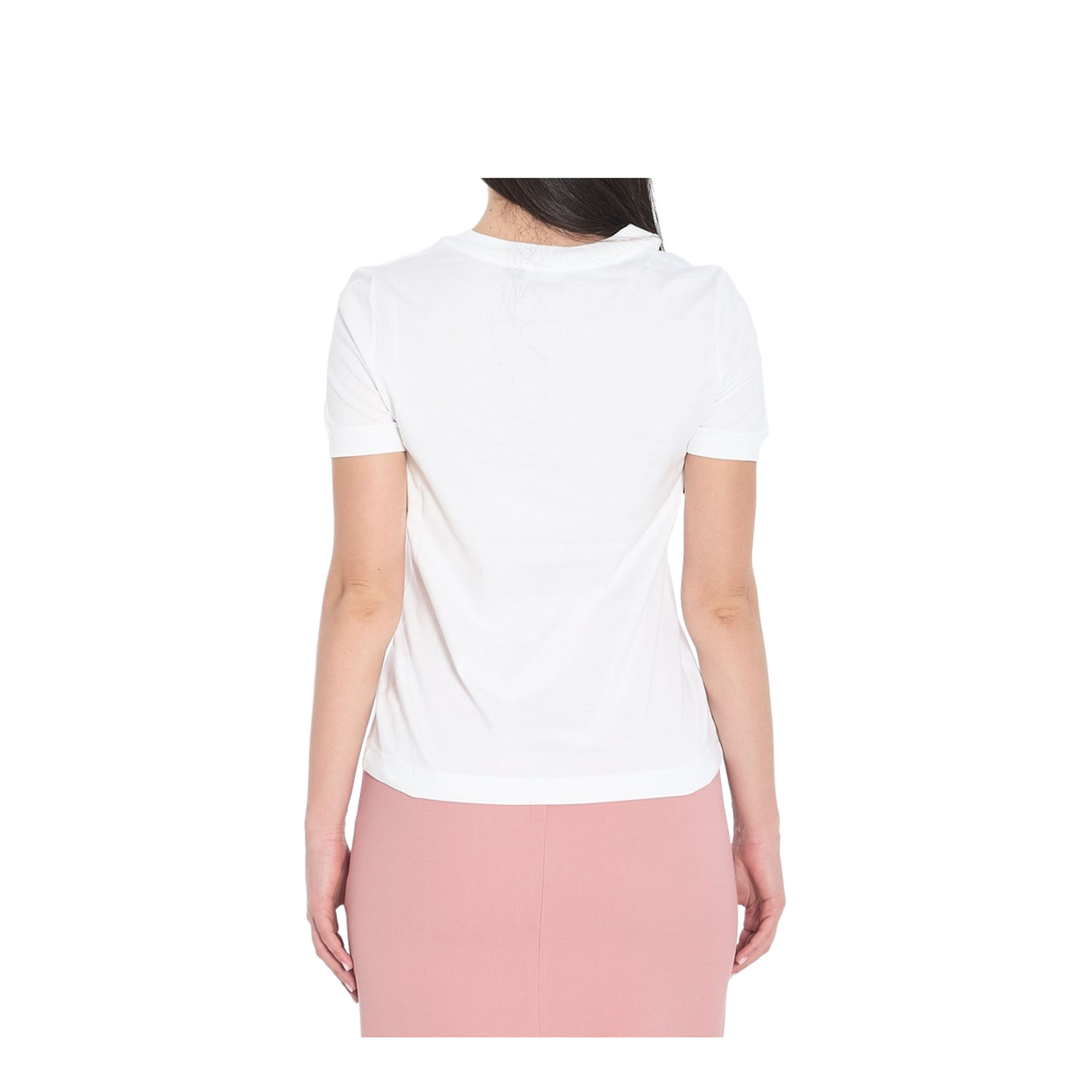 Jersey T-shirt with metal pin logo