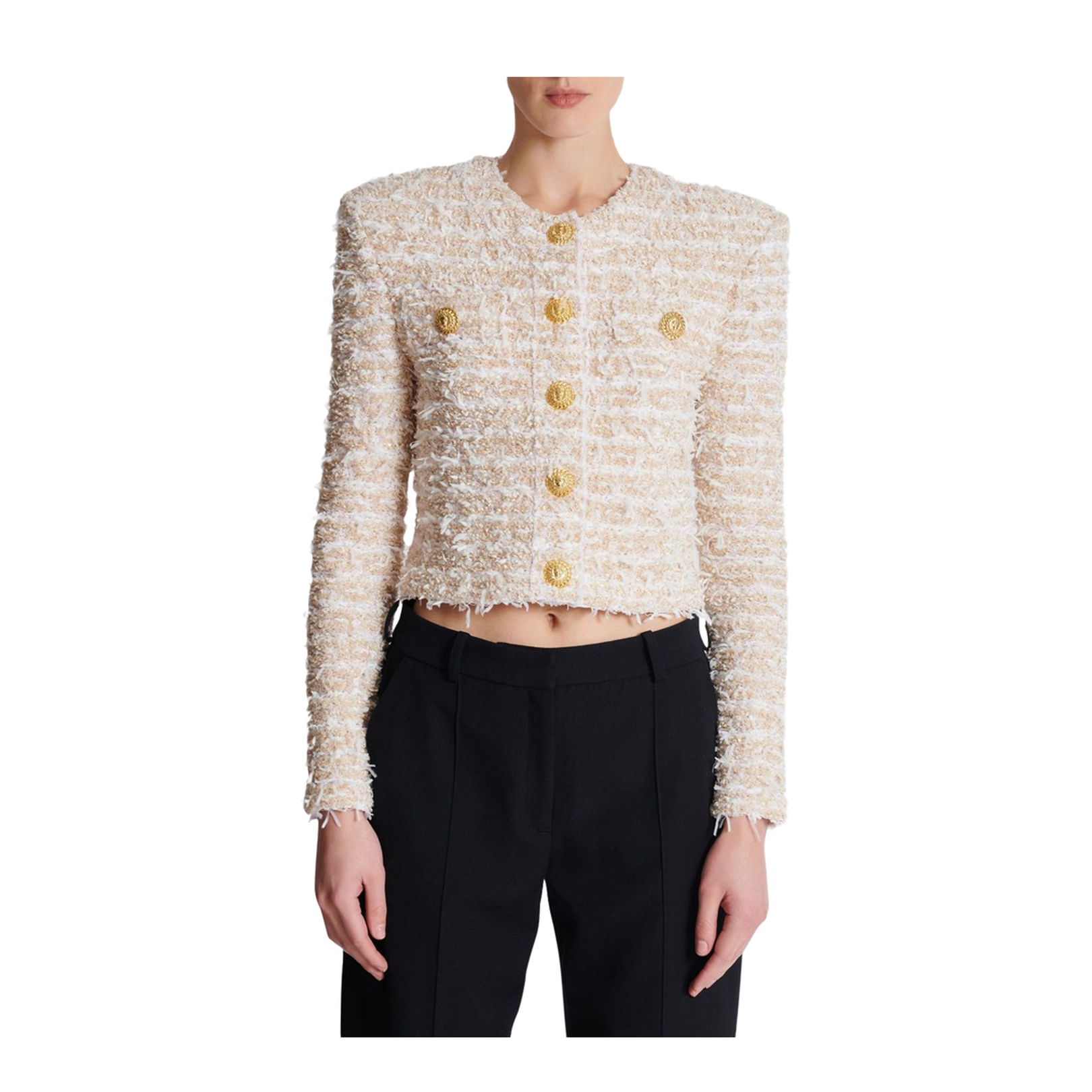 Cropped Tweed Jacket