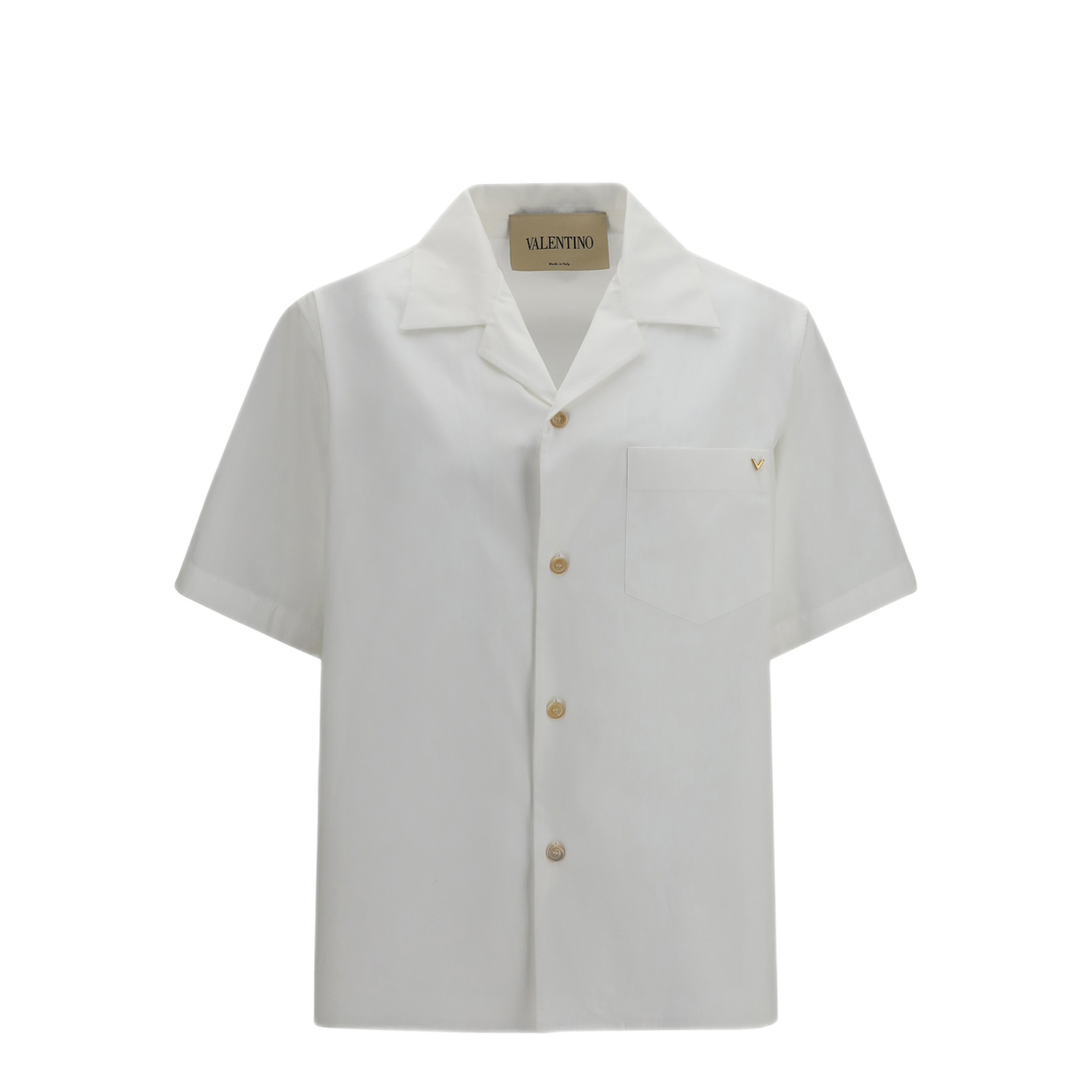 MAYFEYR - Valentino - Short Sleeve Shirt With Vlogo - 9V3AA1134WW0BO