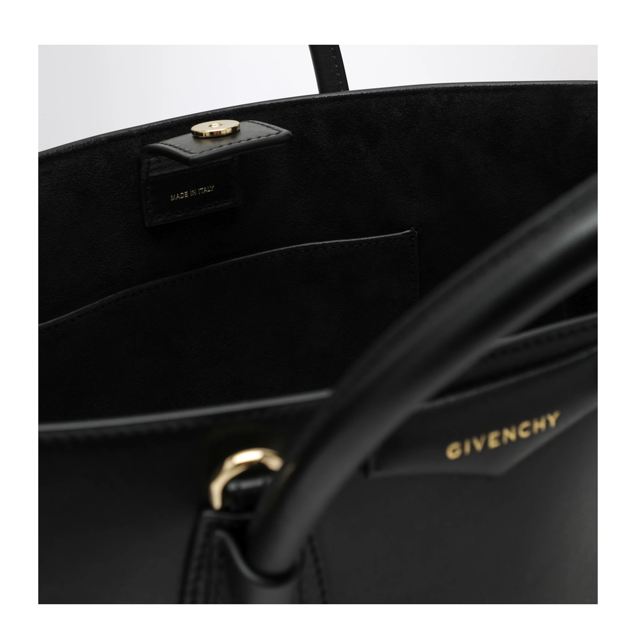 MAYFEYR - Givenchy - Black Leather Small Antigona Catchall Handbag - BB5197B2HF001