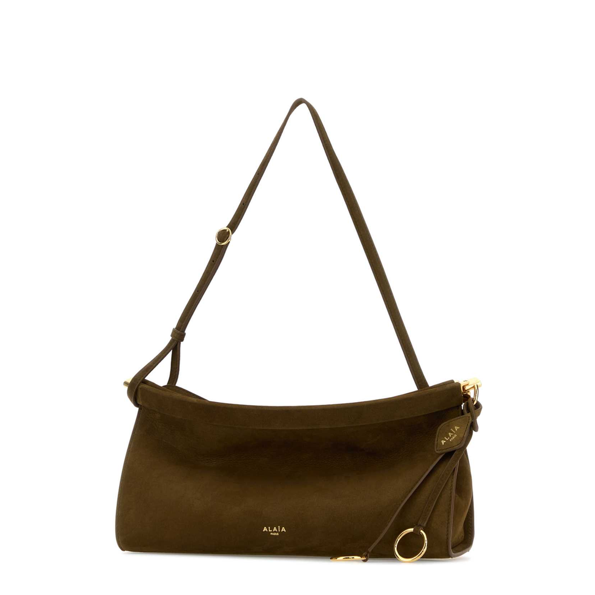 MAYFEYR - Alaia - Olive Green Leather Medium East West Shoulder Bag - AA1S01430CA214A47