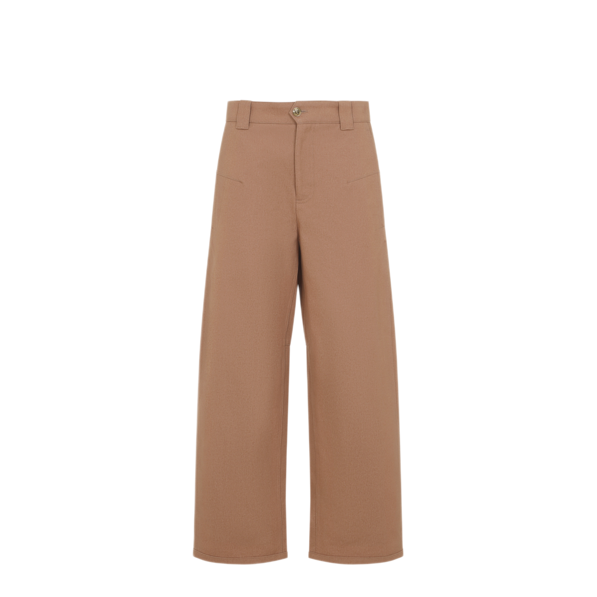 Barrel-Leg Pants In Cotton Canvas