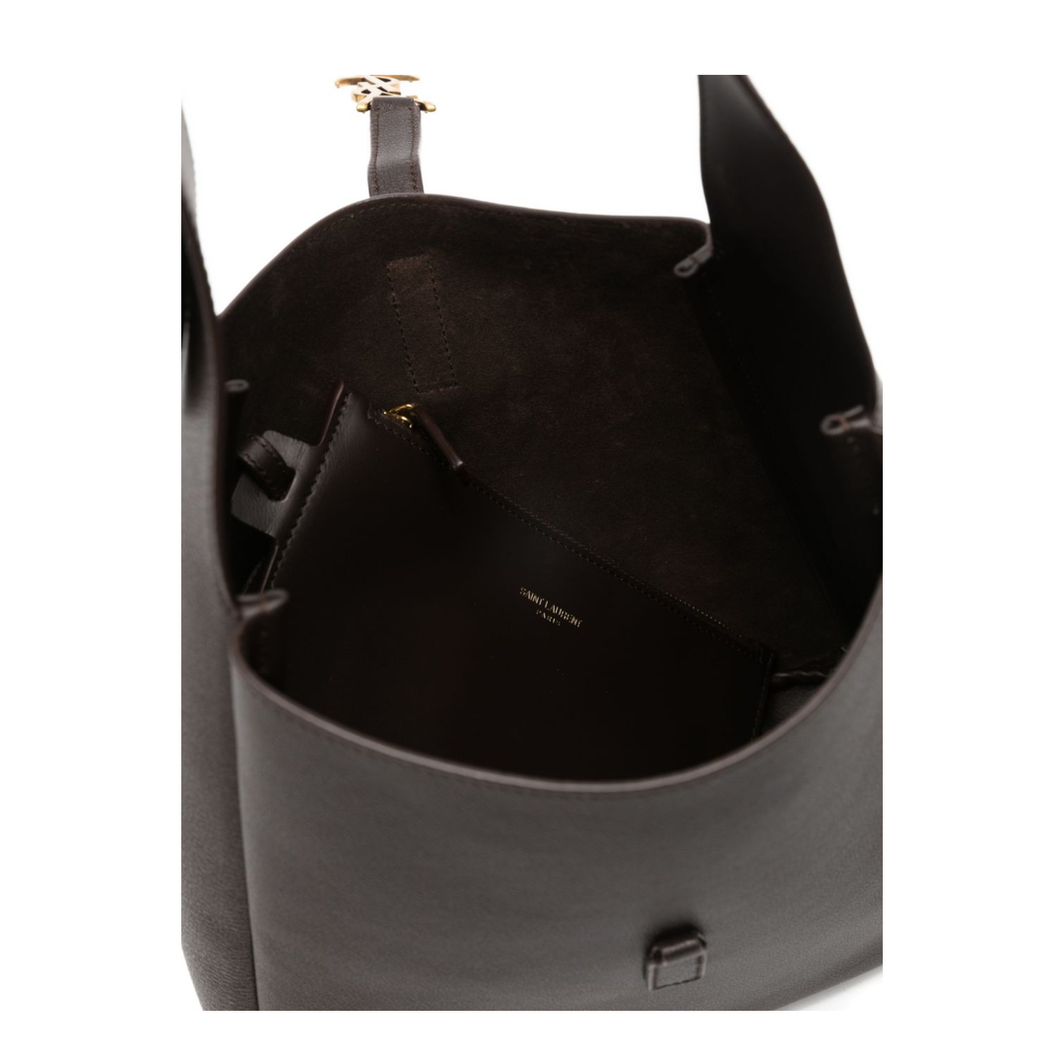 Le 5 À 7 Supple Small Grained Leather Shoulder Bag - Arabica