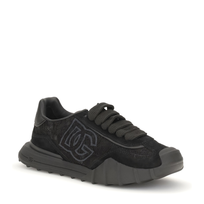 MAYFEYR - Dolce & Gabbana - Leather And Lace Sneakers - CK2487A3S648B956