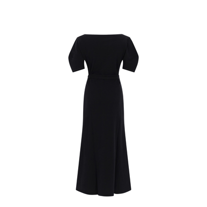 Cotton And Linen Midi Dress
