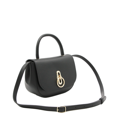 Amberley Small Supple Smooth Leather Top Handle Bag - Black