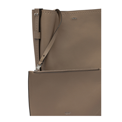 Brown Cow Leather Shoulder Bag