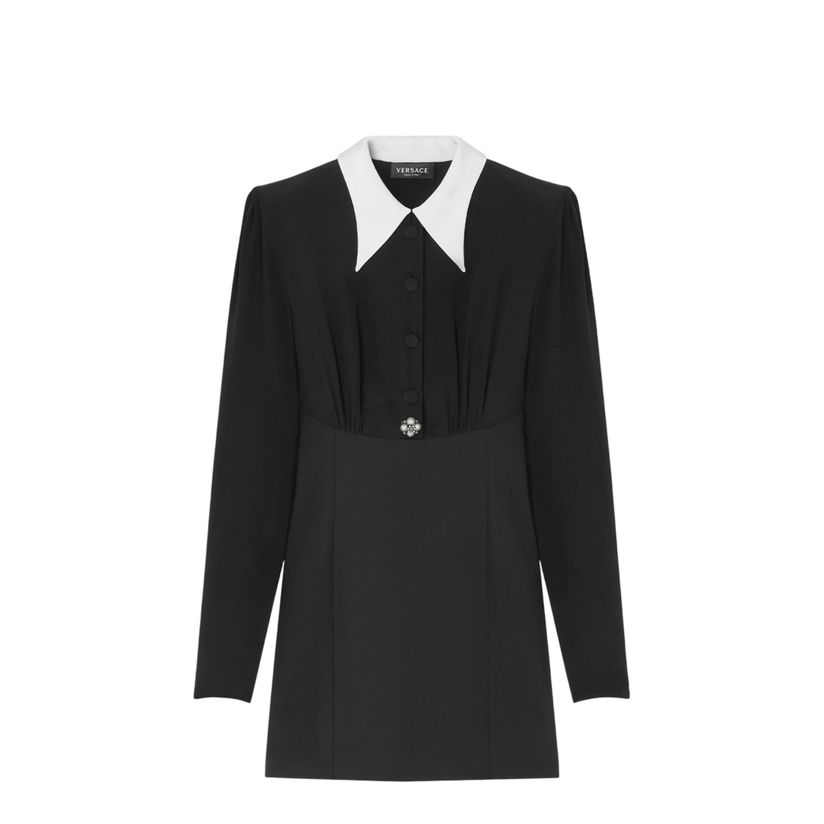Minidress Black with White Collar