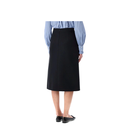 Wool Midi Skirt