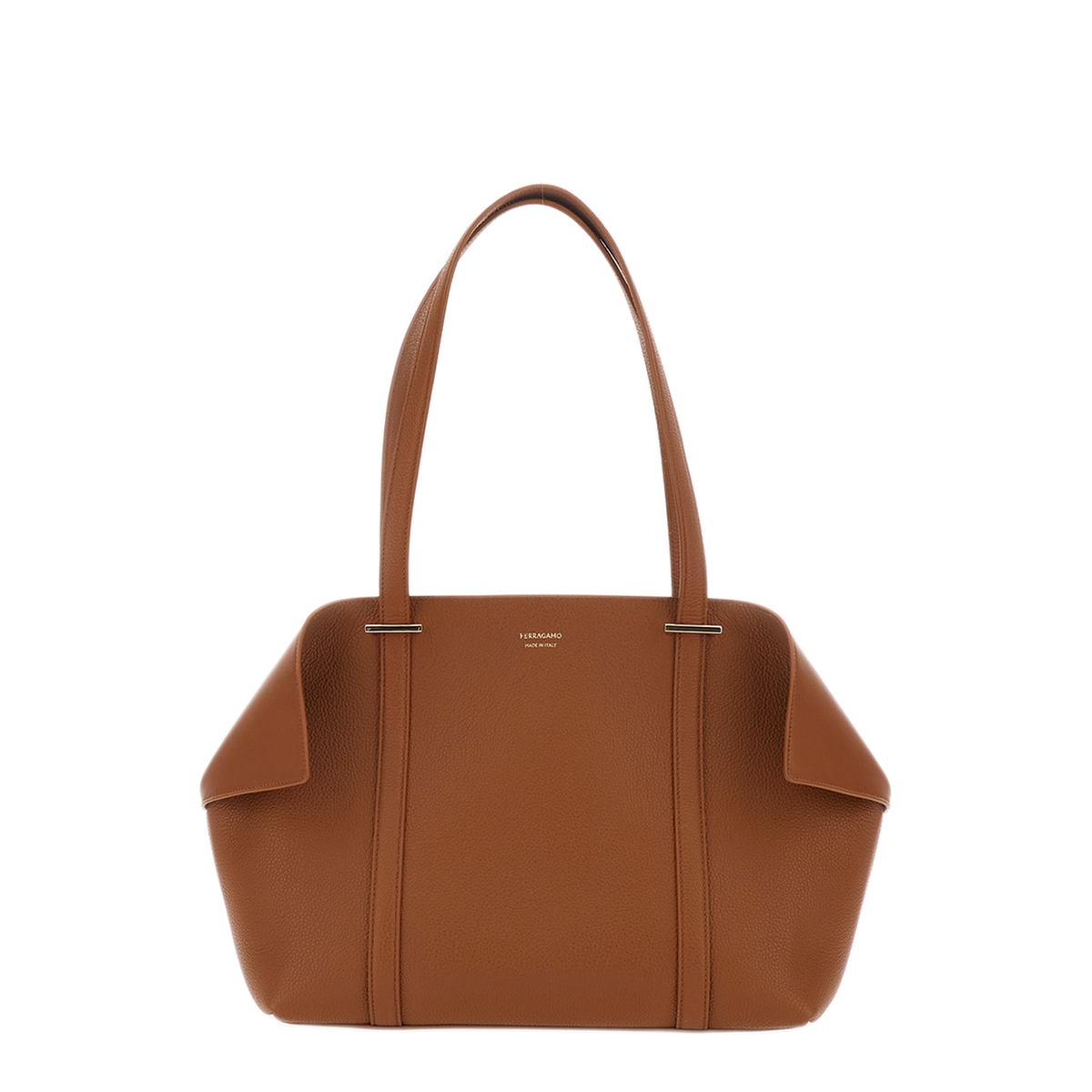 MAYFEYR - Ferragamo - Tote Bag With Folded Sides In Brown Leather - 21A5800789578