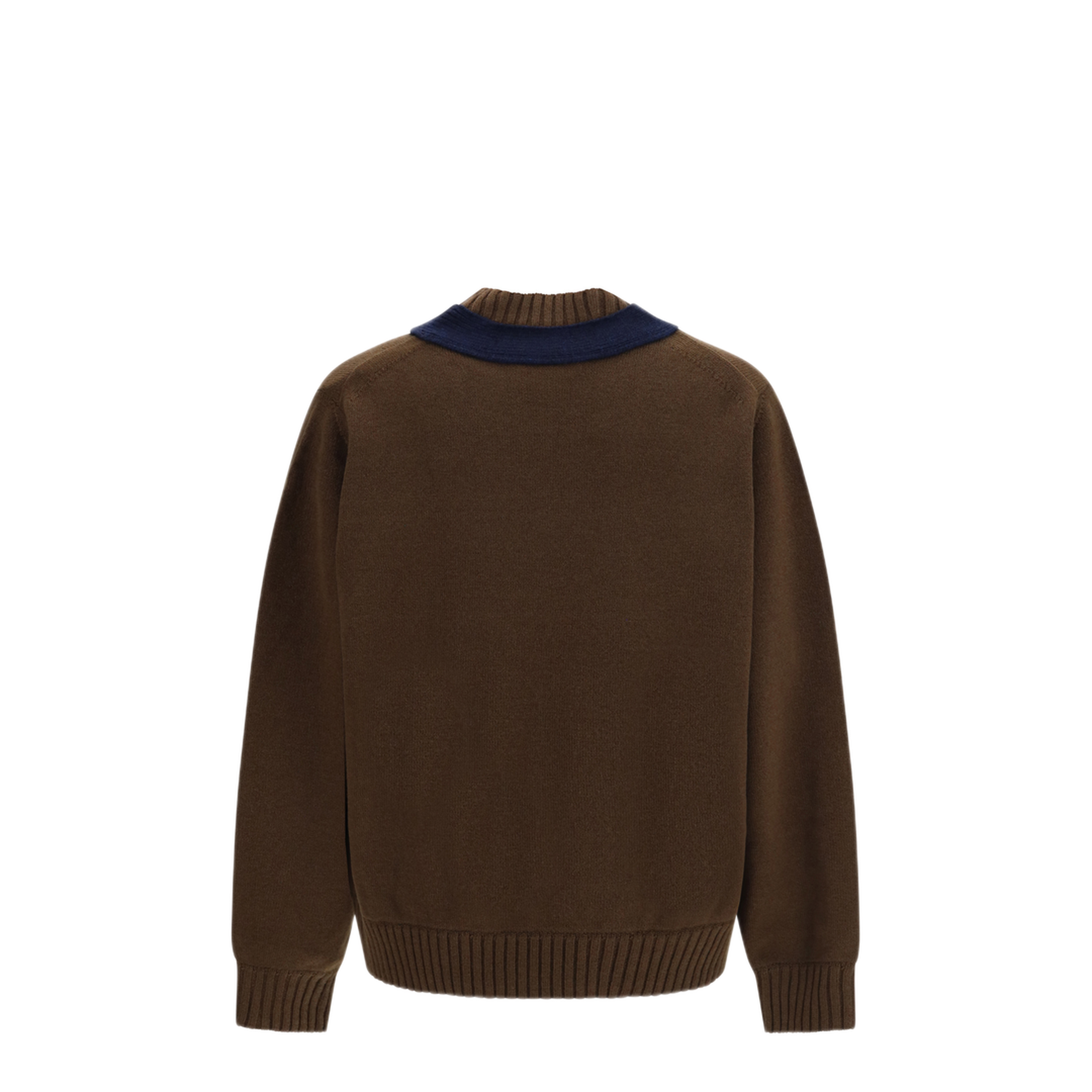 MAYFEYR - Sacai - Wool Knit Cardigan With Integrated Scarf - 2604069M605