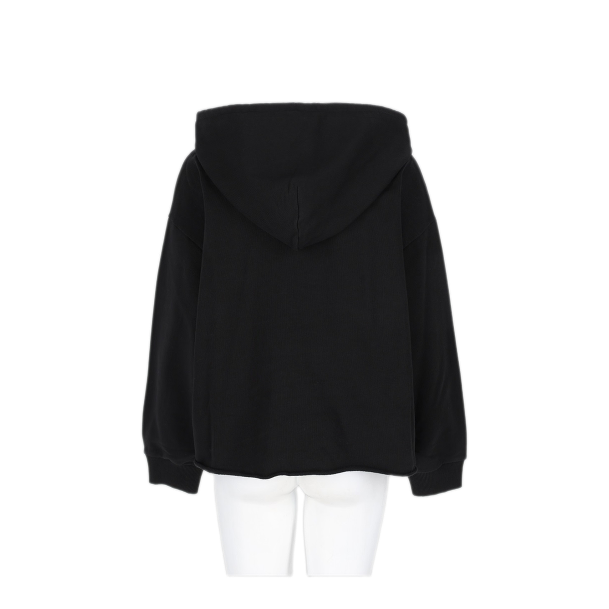 Black Cotton Hoodie