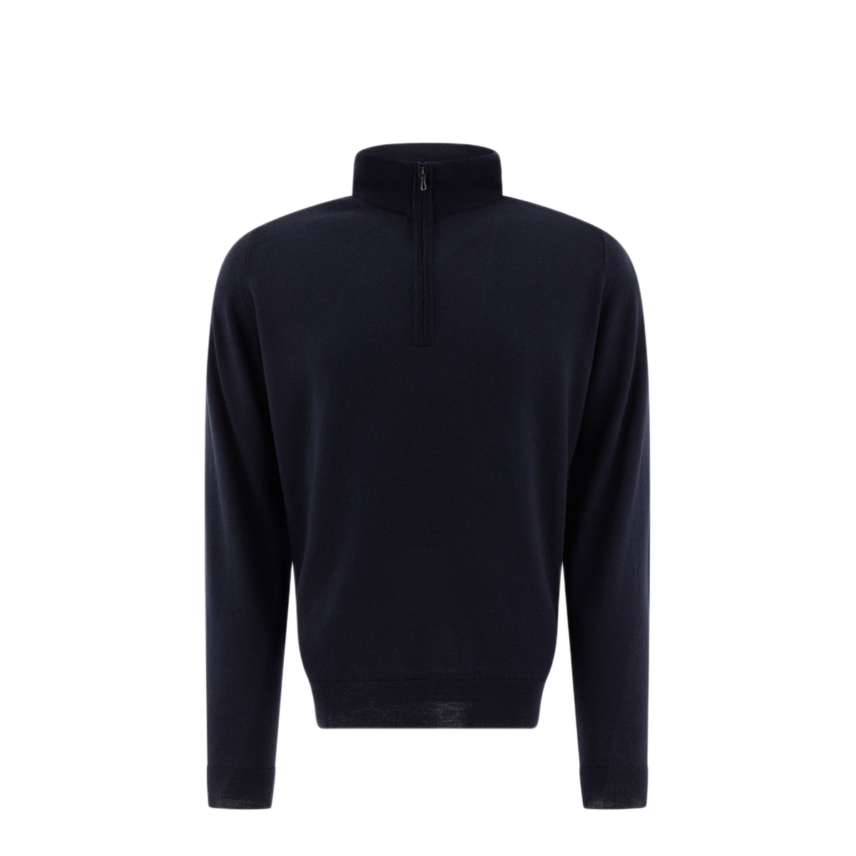 MAYFEYR - John Smedley - Merino Wool Tapton Half Zip Sweater - TAPTONMIDNIGHT