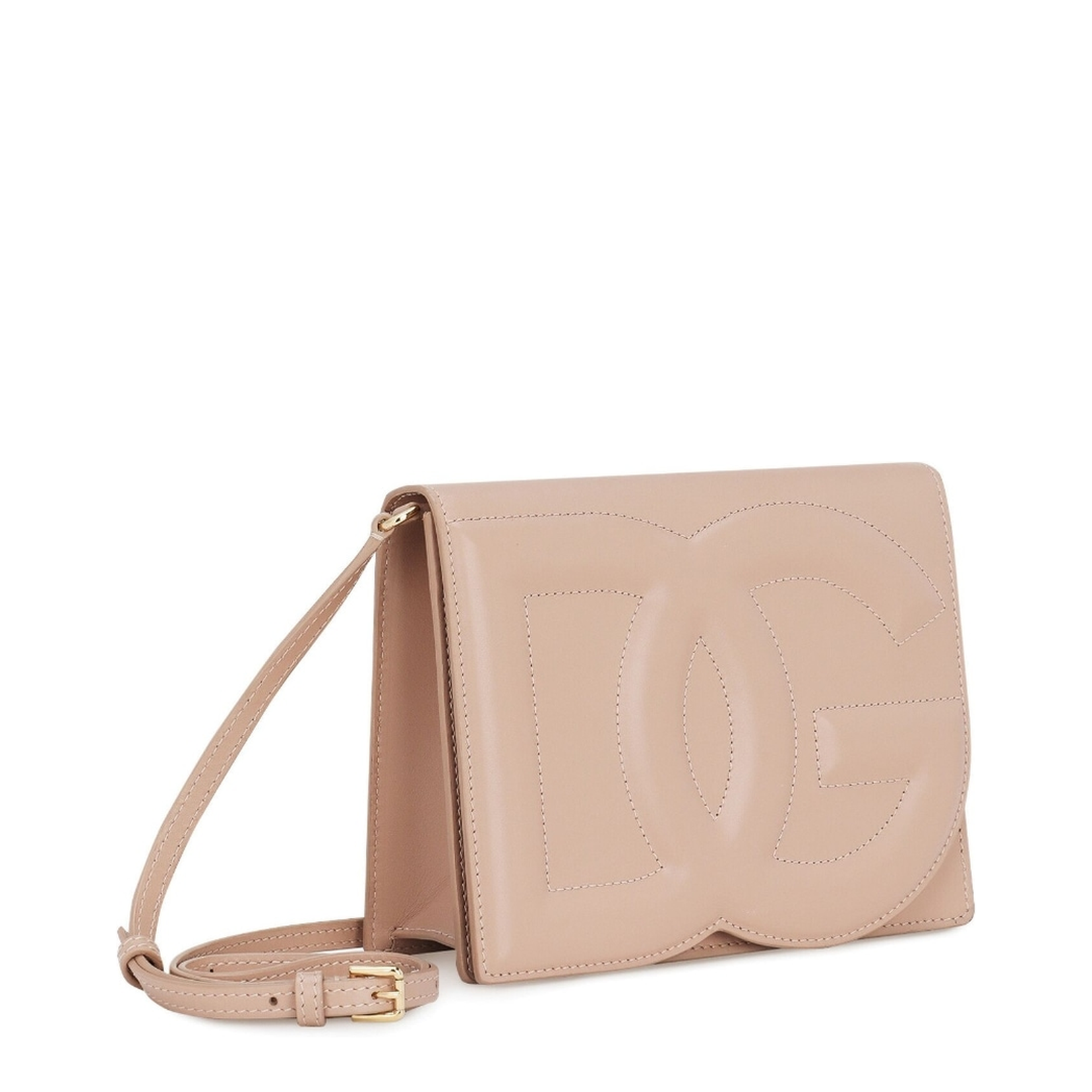 Calfskin Logo Crossbody Bag