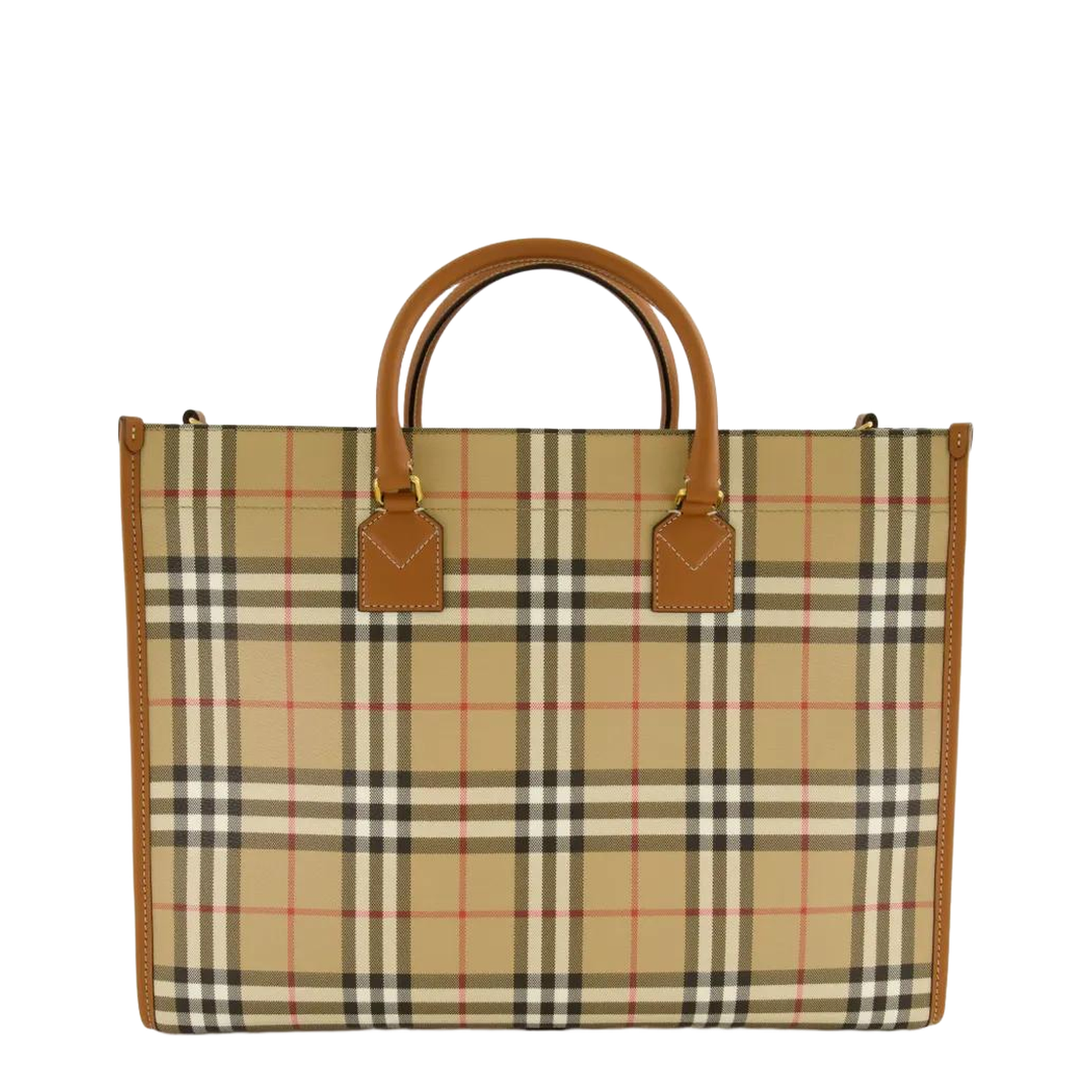Medium Freya Tote in Check Pattern