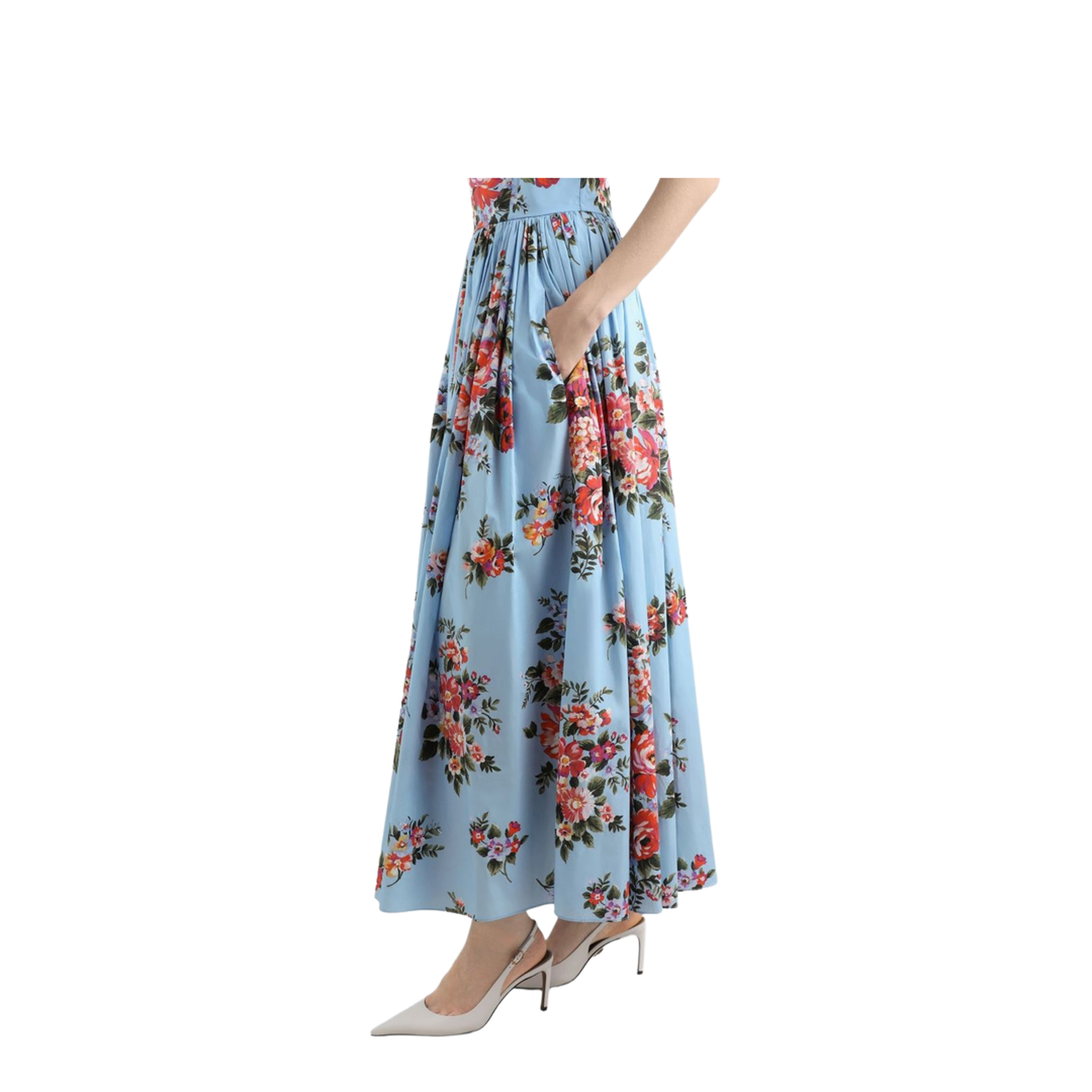 Maxi Dress with Floral Print