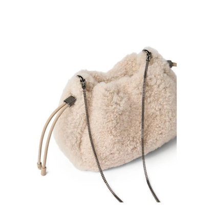 Mellow Mini Shearling Shoulder Bag