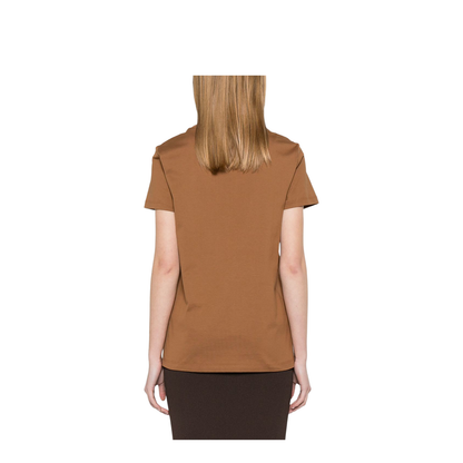 Logo Cotton T-Shirt in Beige