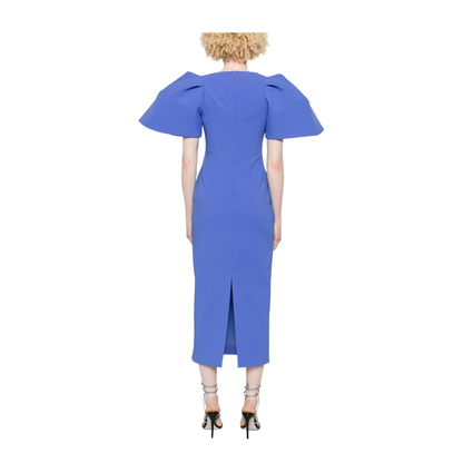 Cornflower Blue Midi Dress