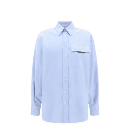 MAYFEYR - Brunello Cucinelli - Shiny Detail Cotton Shirt With Pocket - MH772MY516