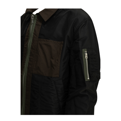 MAYFEYR - Sacai - Nylon Twill X Ripstop Reversible Quilted Jacket - 2604035M602