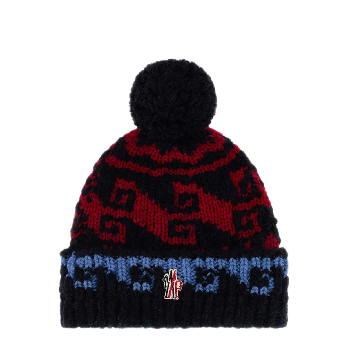 MAYFEYR - Moncler - Embroidered Wool Blend Beanie Hat - L20973B00011N1265P74