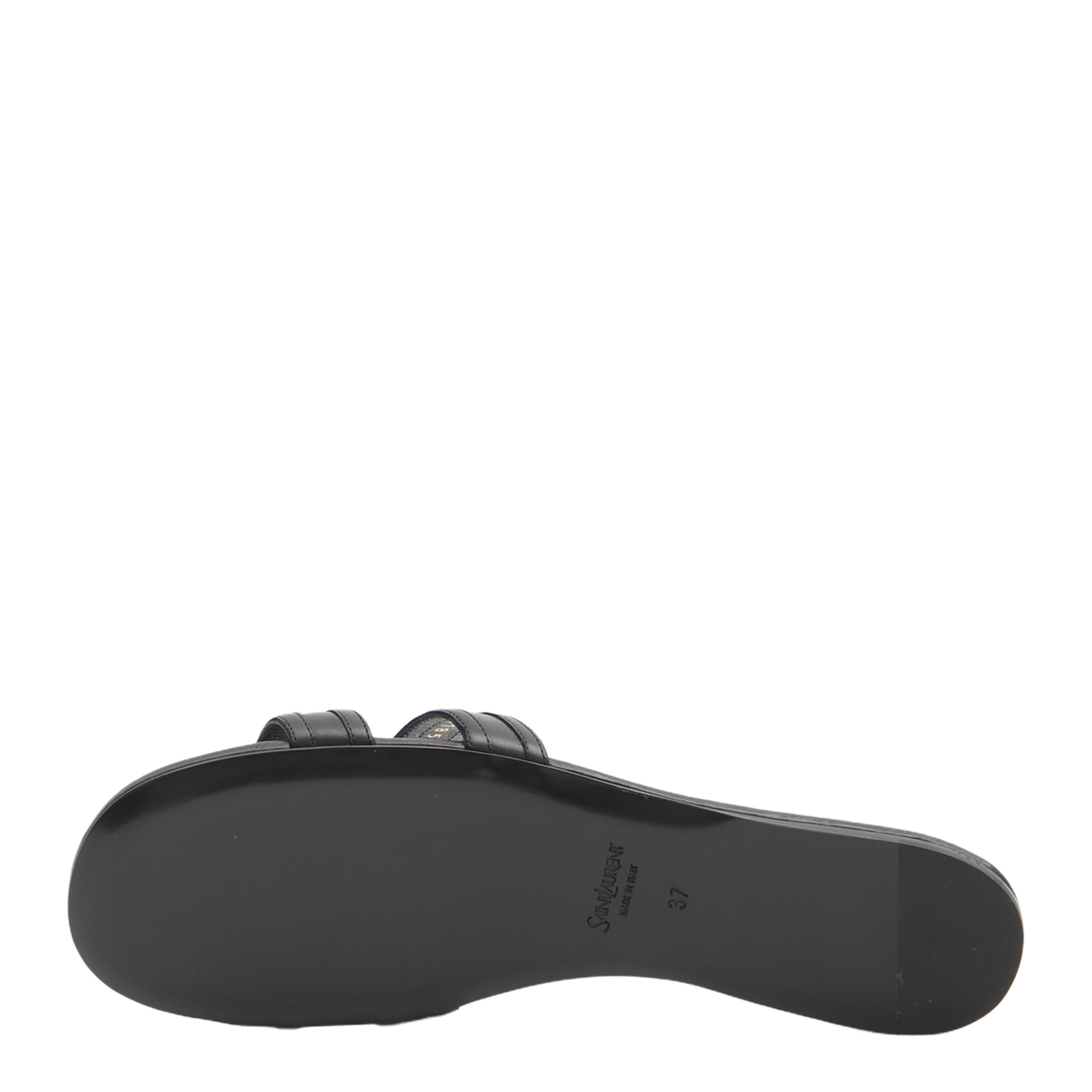 MABROUKA Slides in Smooth Leather in Black