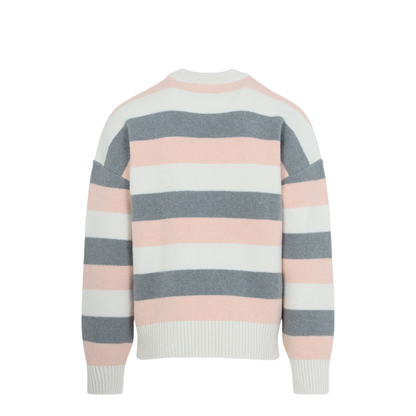 MAYFEYR - Ami Paris - Striped Crewneck Sweater - UKS841KN0126