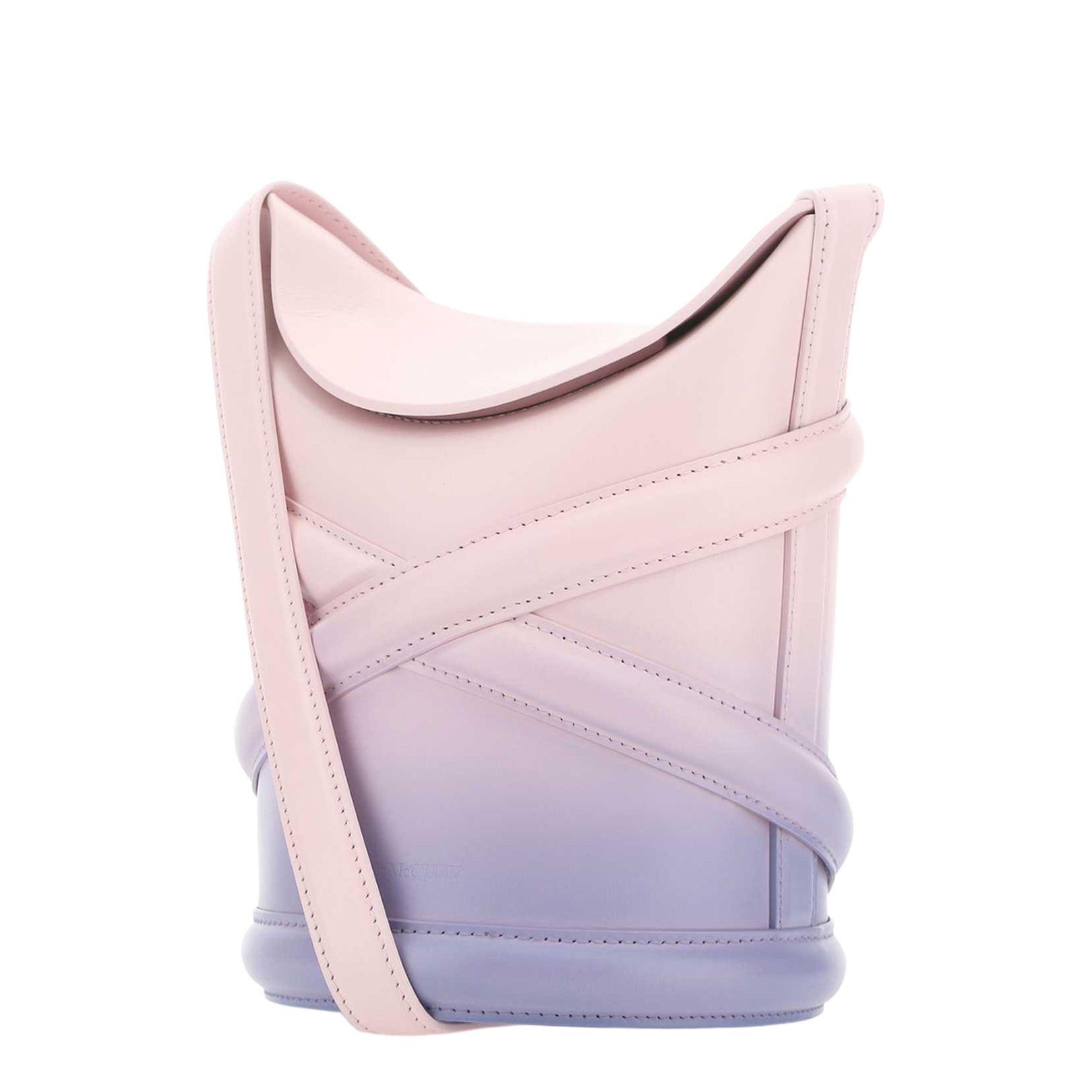 Two-tone Leather The Curve Bucket Bag