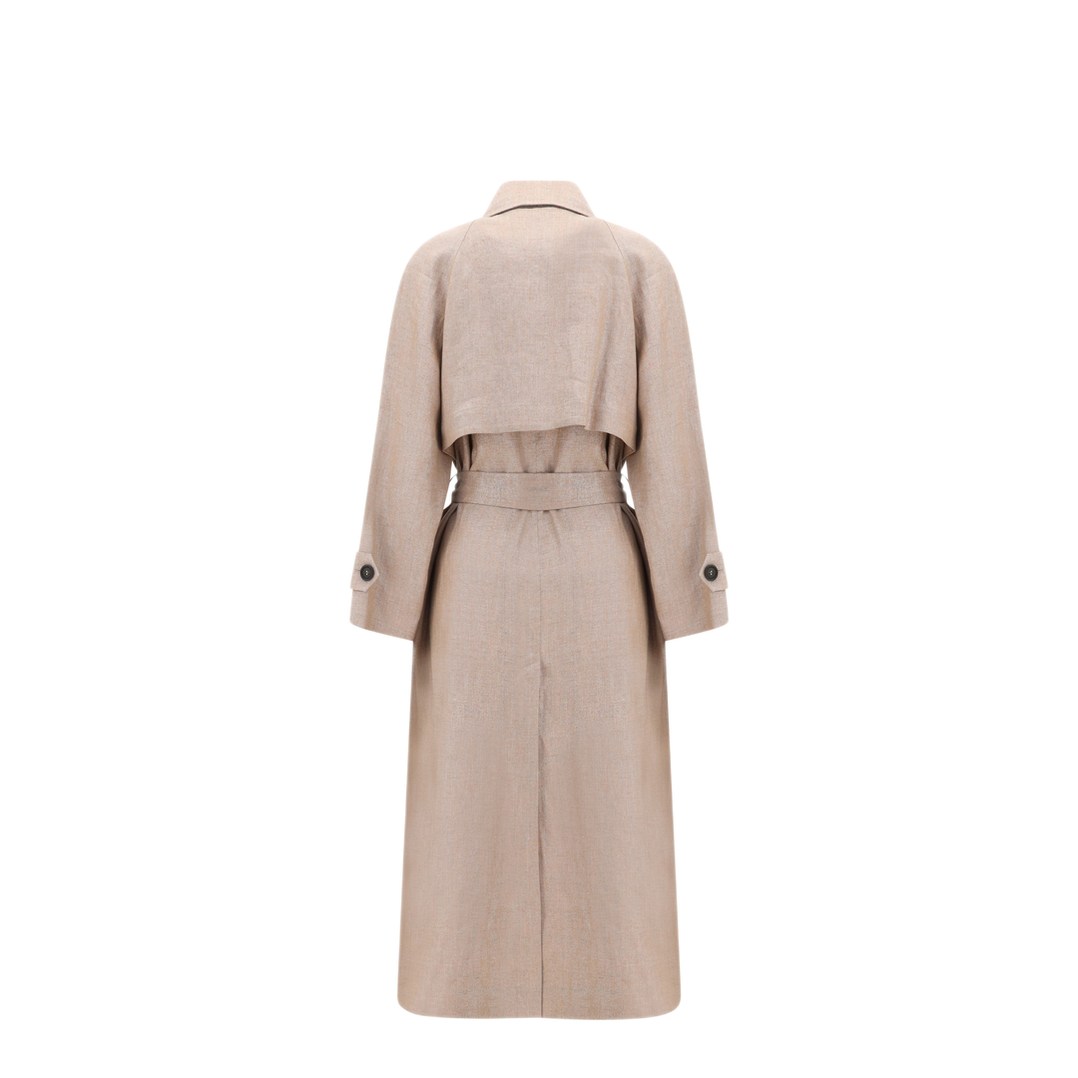 MAYFEYR - Brunello Cucinelli - Linen Trench Coat With Lurex - MH5269873C920