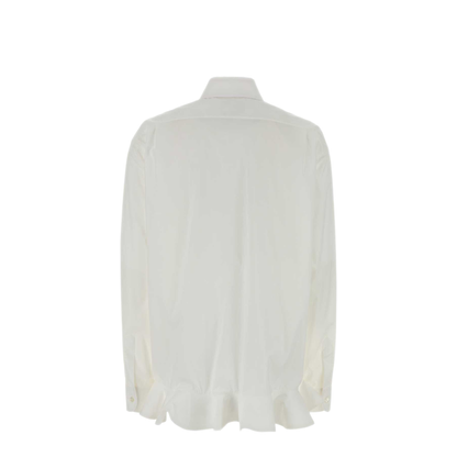 MAYFEYR - Moschino - White Stretch Poplin Shirt - J020855311001