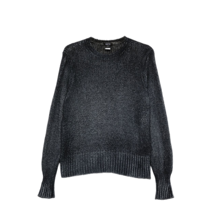 MAYFEYR - Avant Toi - Navy Open Knit Texture Sweater - 226WD1471CSGV-HV00151