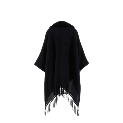MAYFEYR - Moncler - Black Mohair Blend Cape - L20983G00003599ZZ999