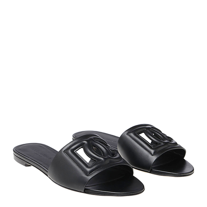 Calfskin Slides with DG Millennials Logo