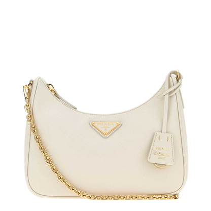 MAYFEYR - Prada - Ivory Leather Re-Edition 2005 Shoulder Bag - 1BH204VV2PNZVF0CHZ