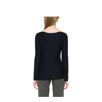Jacquard Boat-Neck Top