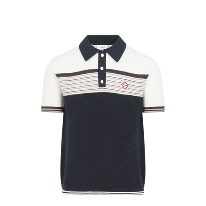 MAYFEYR - Casablanca - Cafe Stripe Polo Shirt - MAW26KW149101MULTI