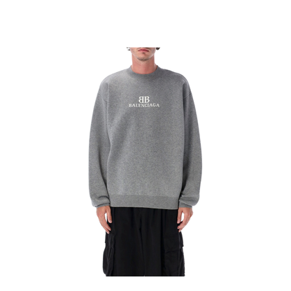 MAYFEYR - Balenciaga - Cotton Crewneck Sweatshirt Grey - 818422T33681380