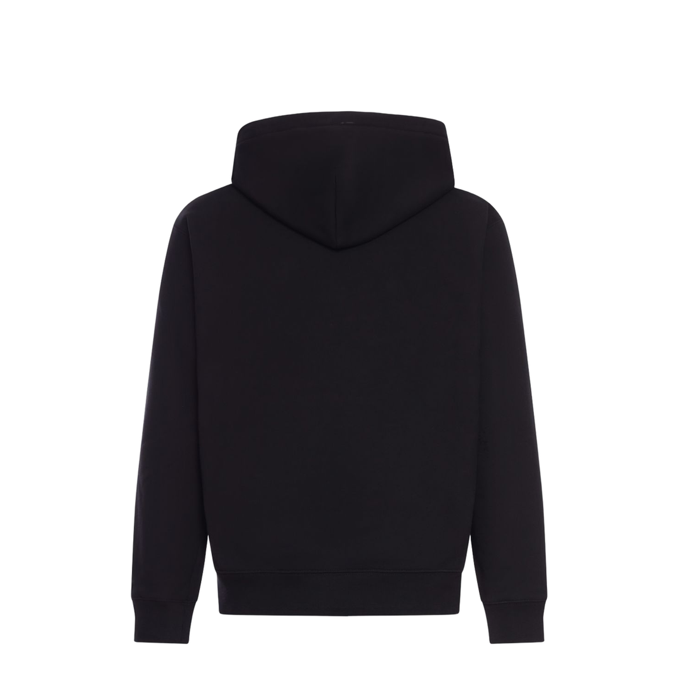 Cotton Jersey Sweatshirt with Print in Black