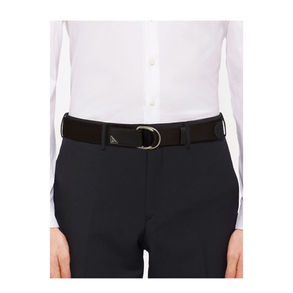 Black Re-Nylon Web Belt