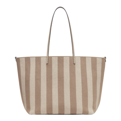 Roll Large Canvas Shopper Bags - Beige